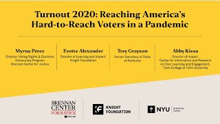 Turnout 2020: Reaching America’s Hard-to-Reach Voters in a Pandemic