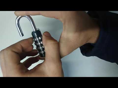Кодовый замок навесной, как установить пароль?