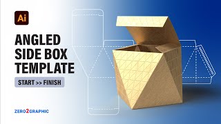 How to Angled Side Box Template design in Adobe Illustrator 2022 CC