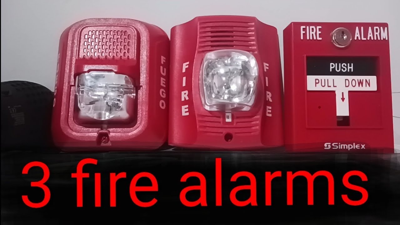3 fire alarms