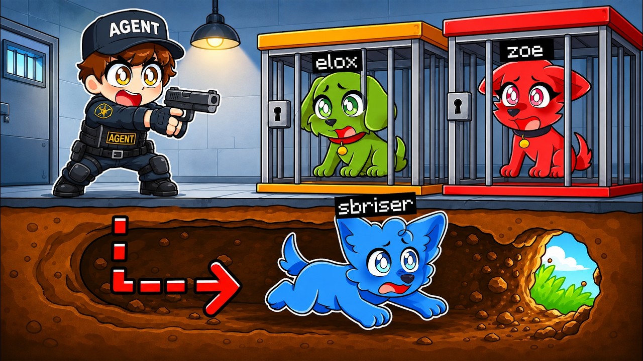Sono scappato dalla PRIGIONE SICURA per CANI su Roblox...