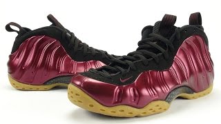 nike foamposite maroon
