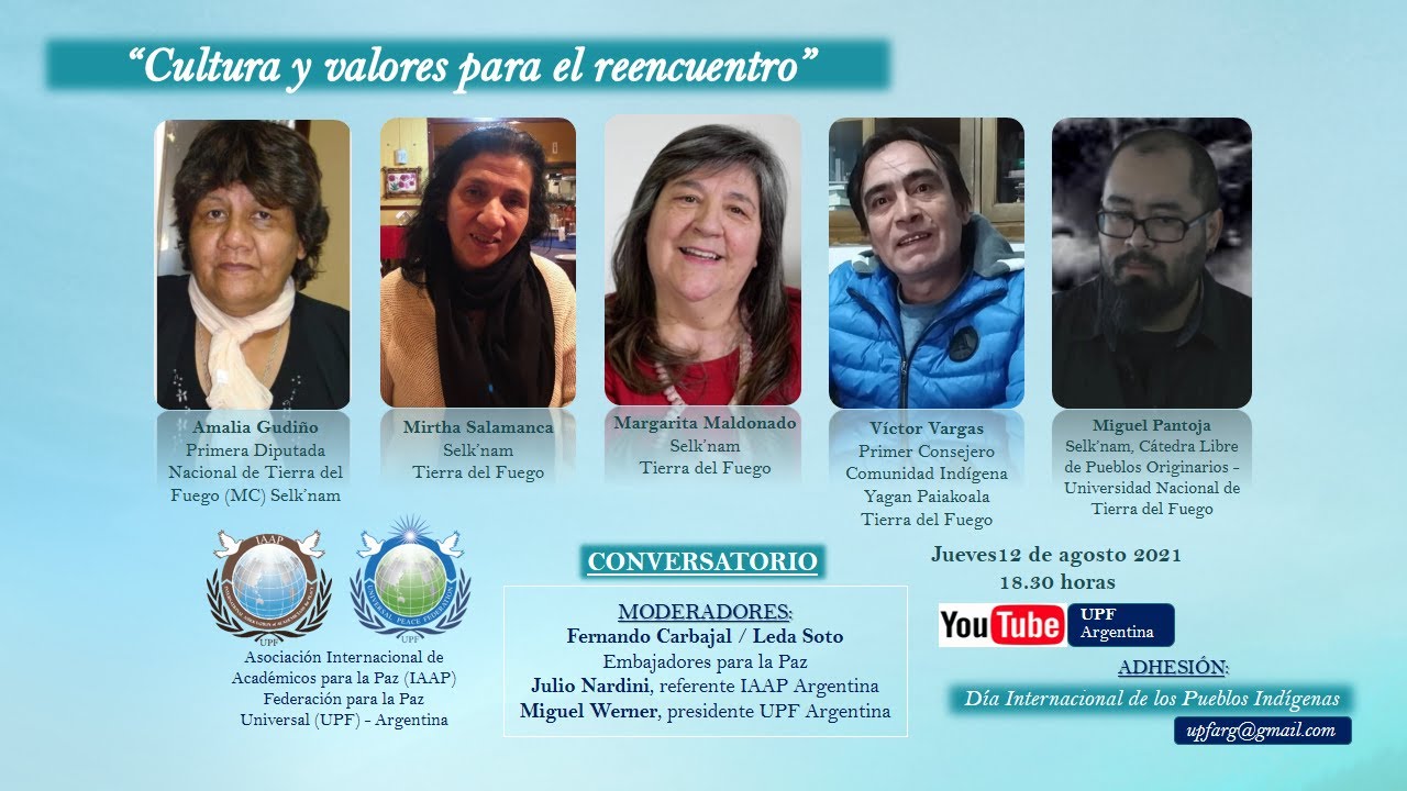 Conversatorio “Cultura y valores para el reencuentro” - Pueblos originarios - IAAP/UPF Arg-12-8-2021