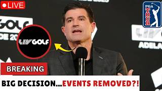 Golf World EXPLODES LIV Golf REMOVES Fan-Favorite Events — Chaos Erupts #golfnews