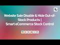 Website Sale Disable & Hide Out-of-Stock Products | Smart eCommerce Stock Control for Odoo