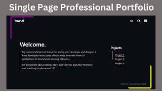 React Portfolio Website Tutorial | Portfolio Page using React JS