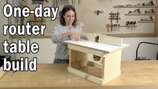 Oneday router table build