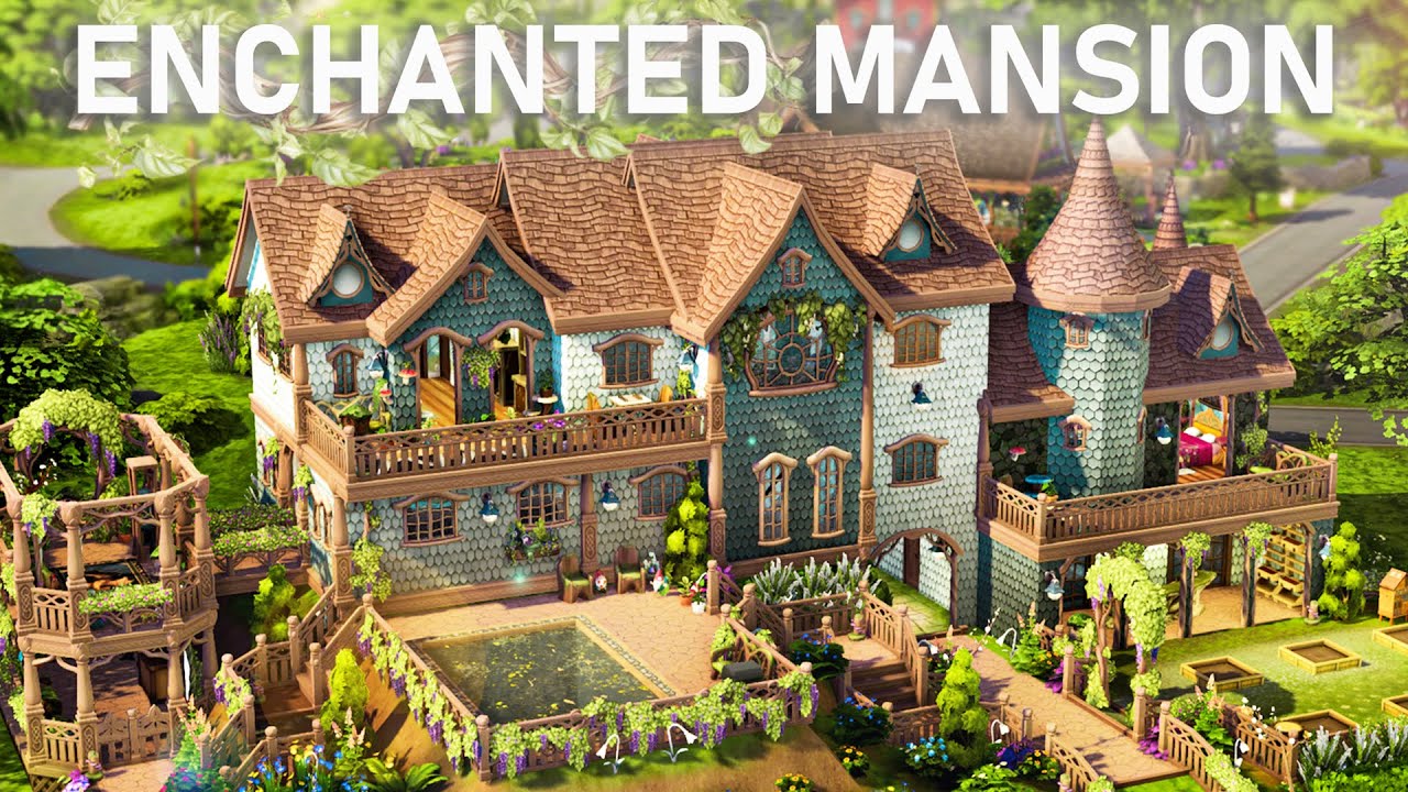 Ultimate Enchanted Fairy Family Mega Mansion | Sims 4 - Speed Build ...