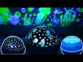 Starry night light projector for kids 360 rotation baby ocean wave room decoration