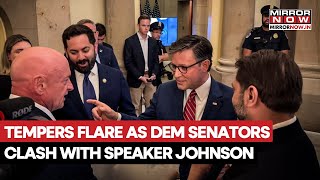 US Congress Showdown: Tempers Flares As Arizona Dem Senators Clash With US Speaker Mike Johnson