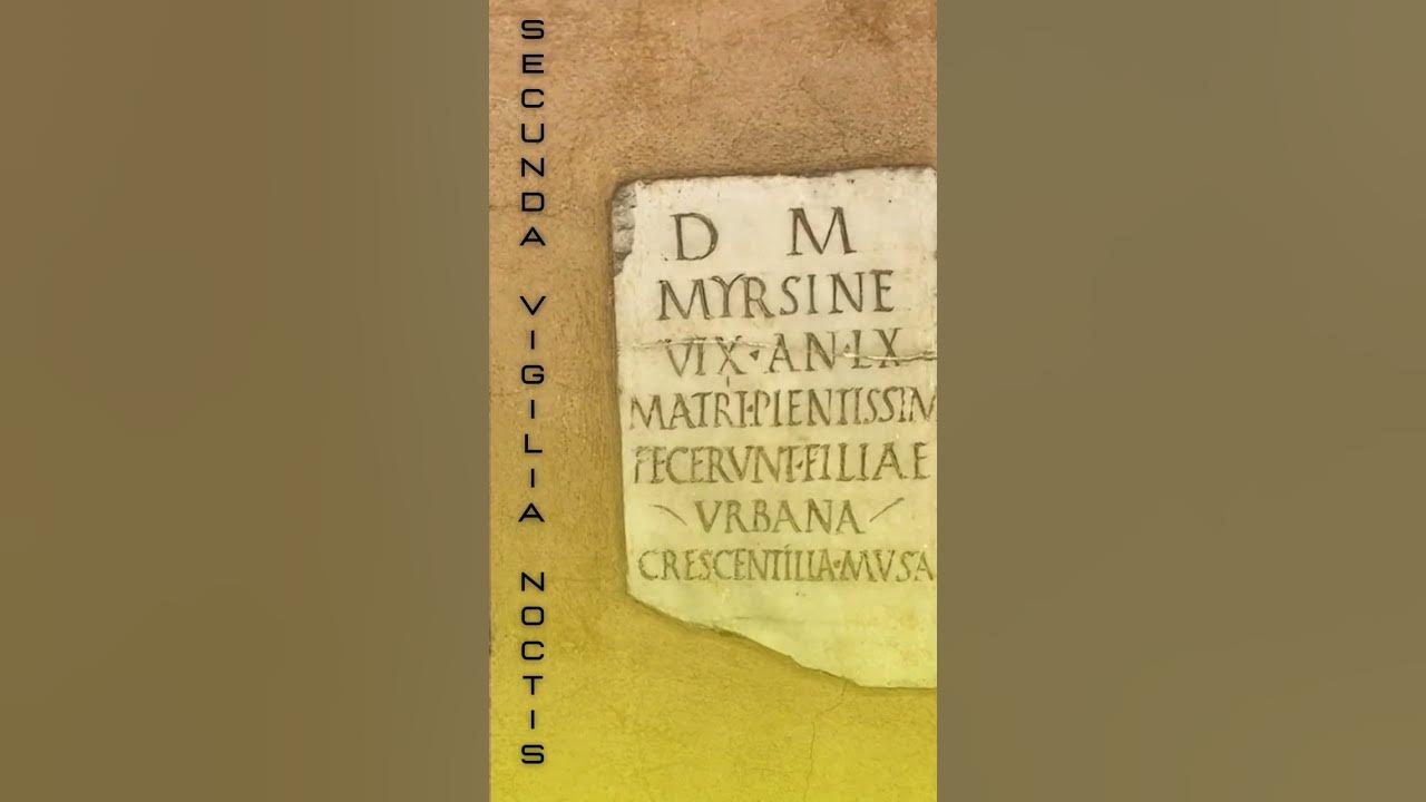 Resistendum Senectuti Est Eiusque Vitia Diligentia Compensanda Sunt La frase della “SECUNDA VIGILIA NOCTIS” - Aliena vitia in oculis