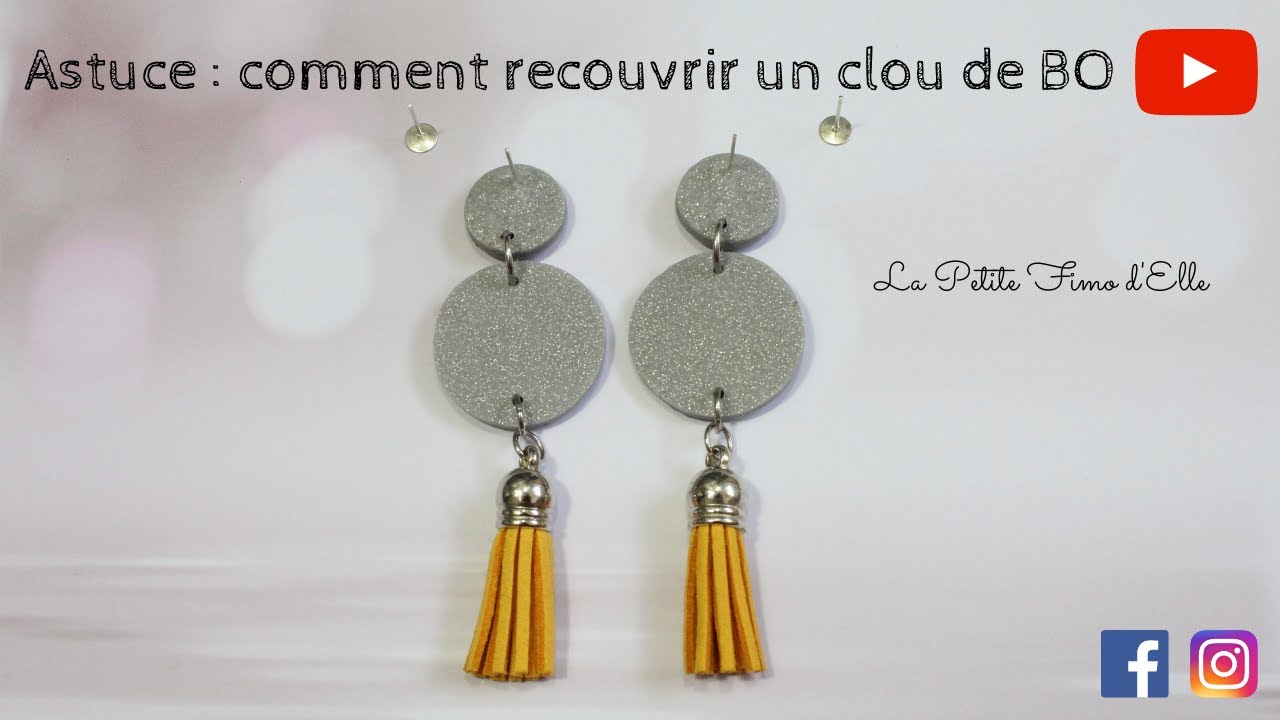 Lot De 20 Supports De Boucles D'oreille à Clip - Doré, Pour Création Bijoux Fimo, Perles, DIY