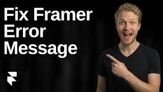 Fix Framer Error Message (2026 Easy Guide)