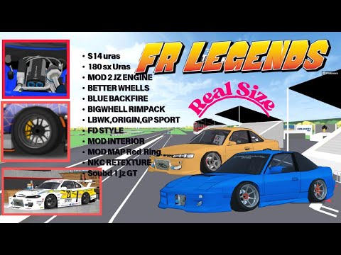 MOD URAS S14, 180SX S15 FD STYLE LBWK MAP RED RING FR LEGENDS V3.4 REAL ...