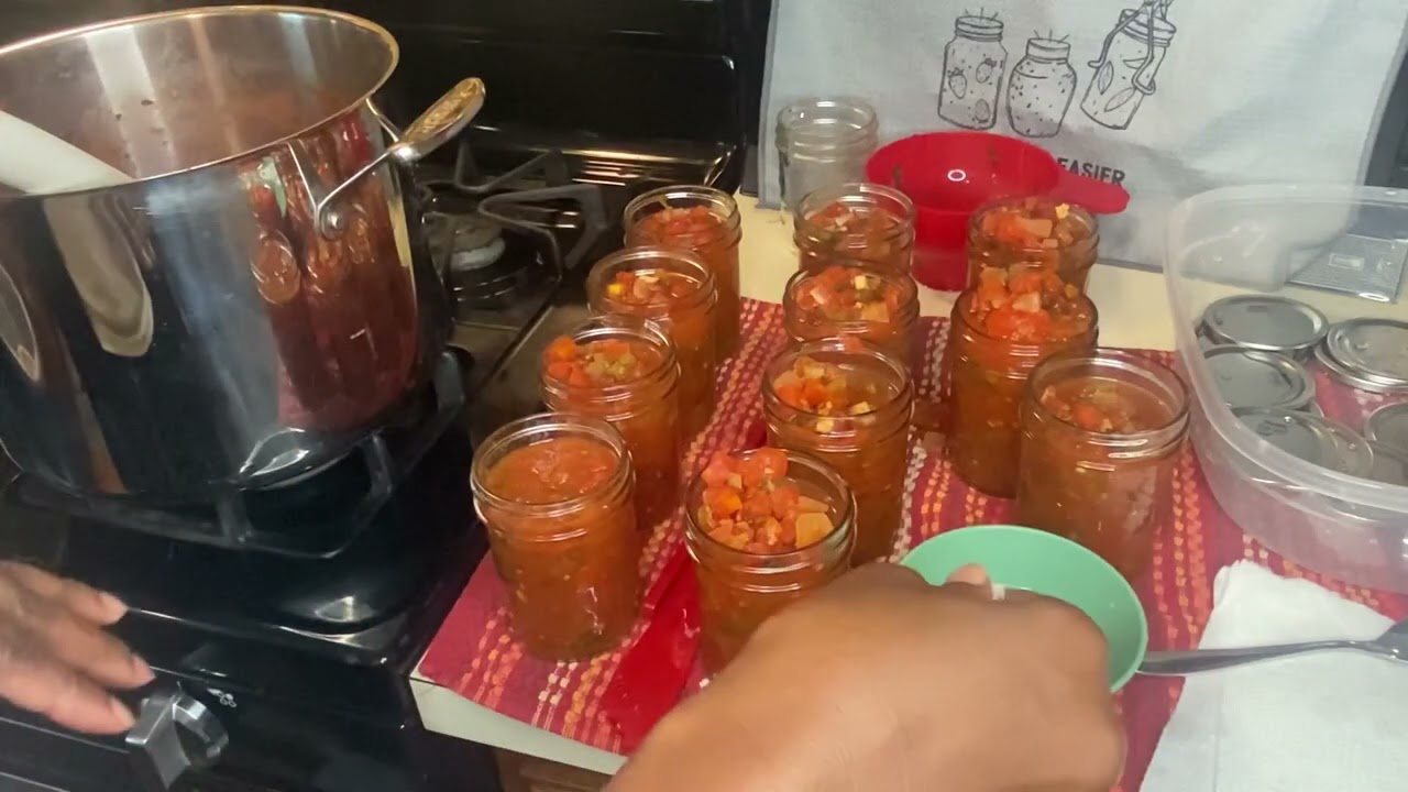 Homemade Canned Tomato Salsa (Part 2) Canning With Colette YouTube