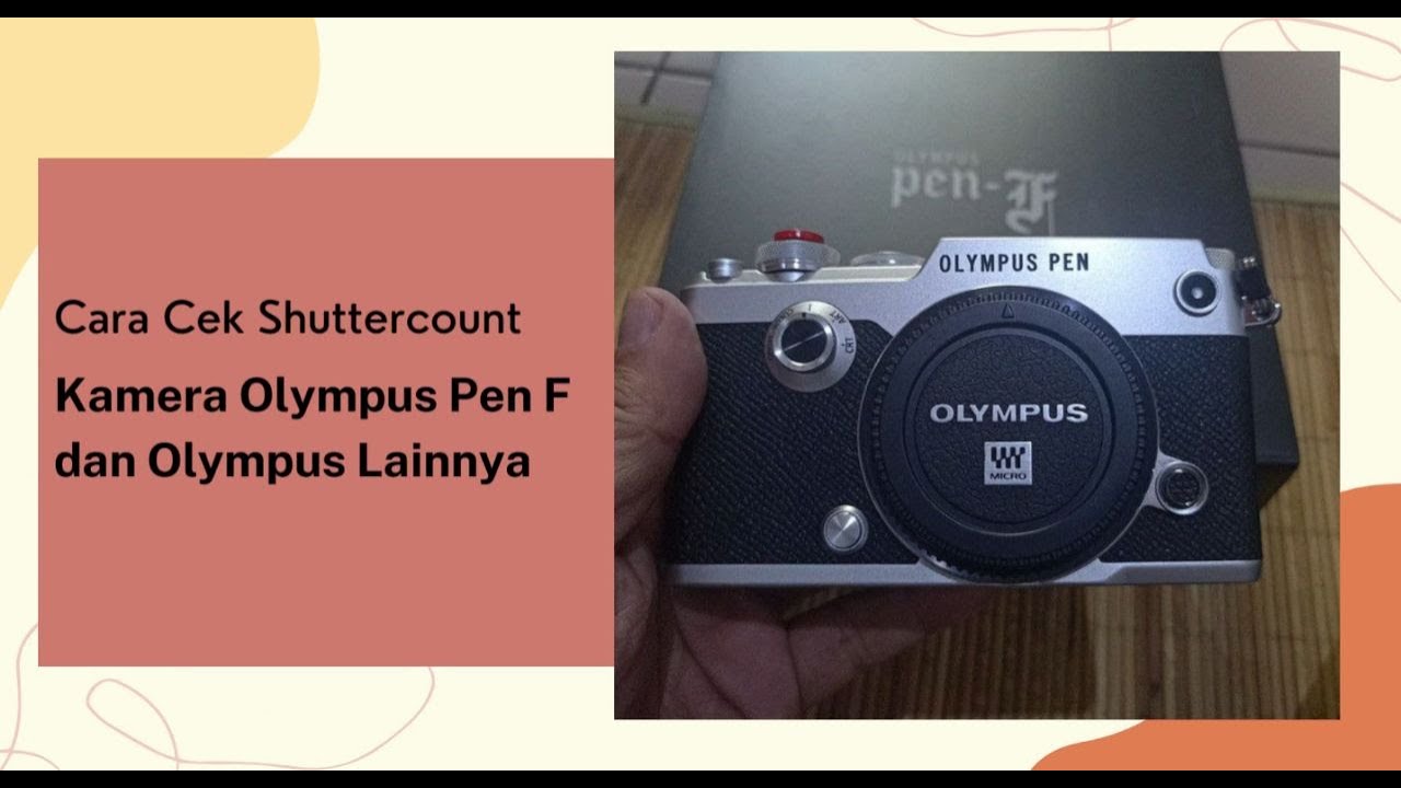 Cara Mudah Mengecek Shuttercount Kamera Olympus Pen F dan Olympus lainnya