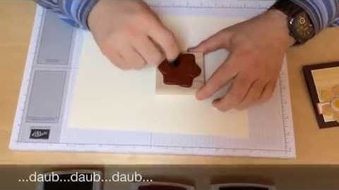 Painting on Stamps with Sponge Daubers