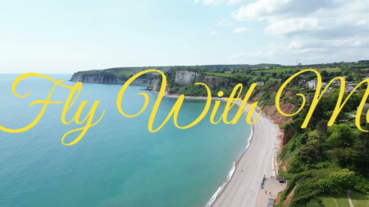 Seaton to Beer Devon fly by drone