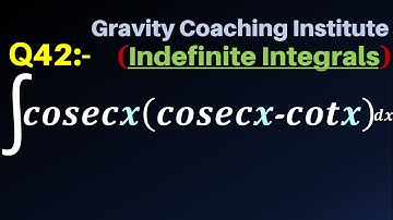 Q42 | ∫cosec⁡x (cosec⁡x-cot⁡x) dx | Integral of cosec⁡x (cosec⁡x-cot⁡x) dx | Indefinite Integral