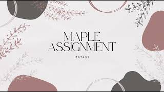 MAT491 LAB ASSIGNMENT