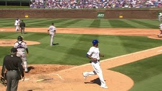 COL@CHC: La Stella plates Soler on a fielder's choice