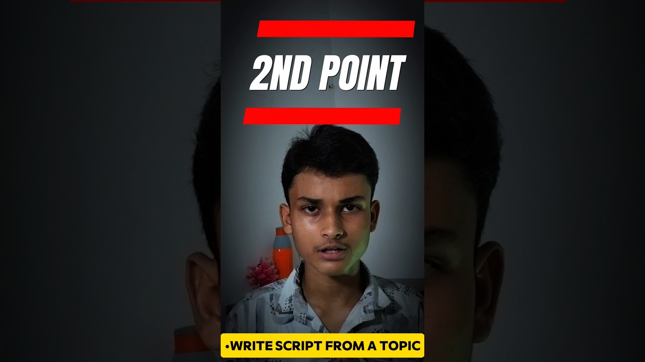 2 tips to write script from topic|