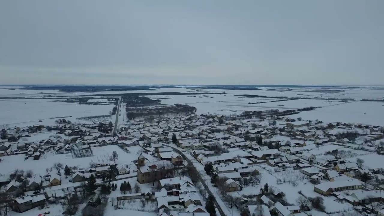 ZIMA U BAČKOM NOVOM SELU 04.01.2026. VIDEO- DRON