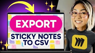 How to EXPORT STICKY NOTES to CSV in Miro (Step by Step)
