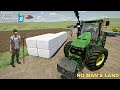 John Deere 8530 Baling Grass and Silage No Man's Land FS22 Timelapse