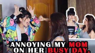 ANNOYING MY MOM ON HER BUSY DAY 😂🤪| MOTHER DAUGHTER | RIVA ARORA