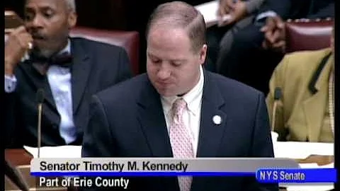 Senator Tim Kennedy honoring retired Cheektowaga P...