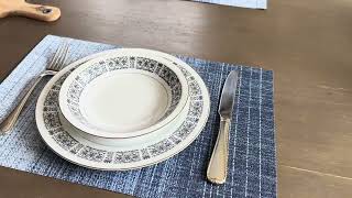 Gradient Blue Placemats That Protect Your Table & Elevate Your Dining Setup