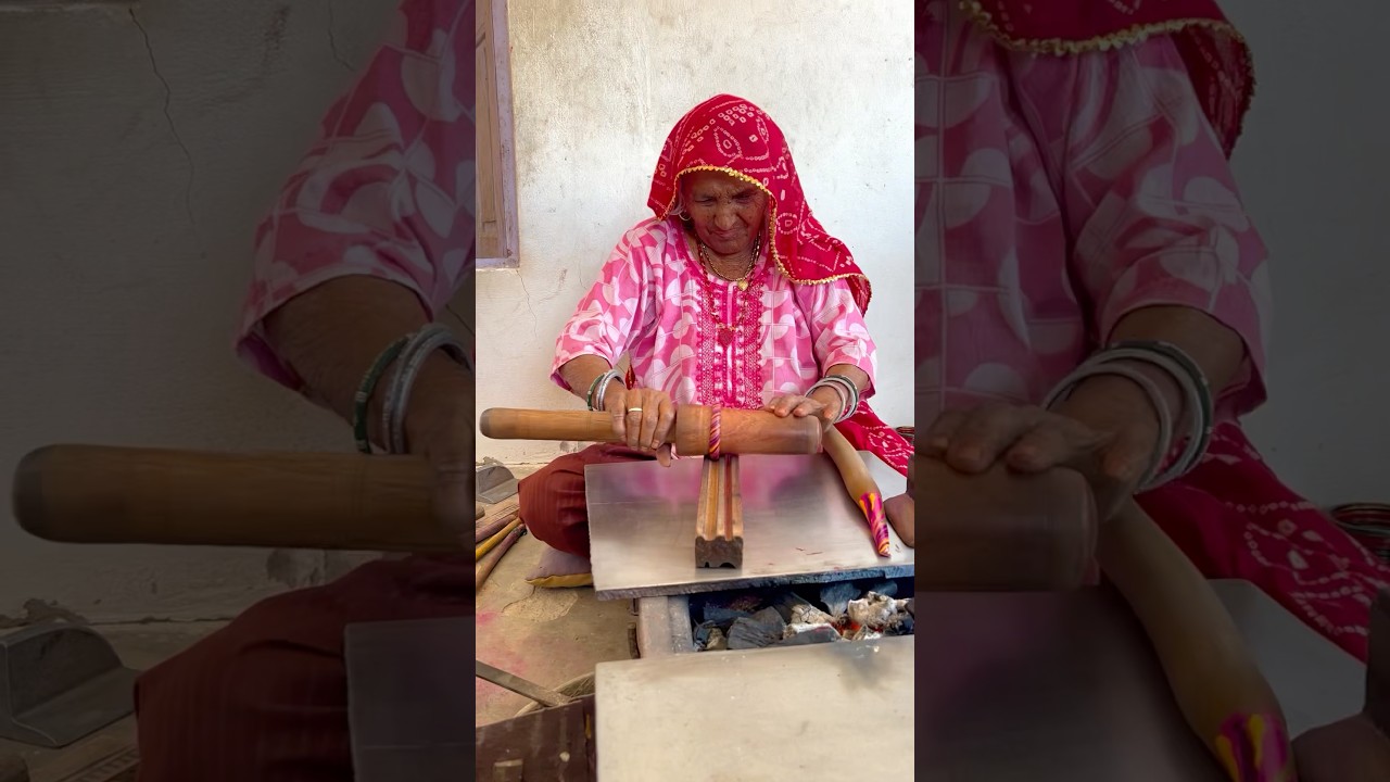 Amazing craftsmanship of 80 year old grandmother 😍 Amazing indigenous technique of making bangles