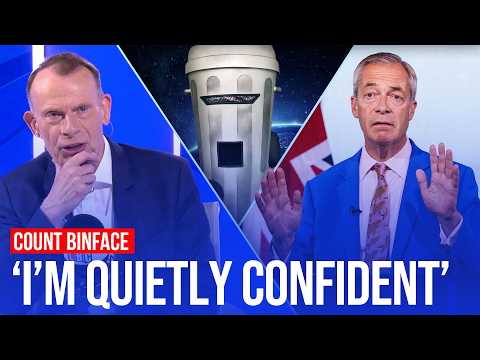 Count Binface is 'quietly confident' ahead of Farage face-off
