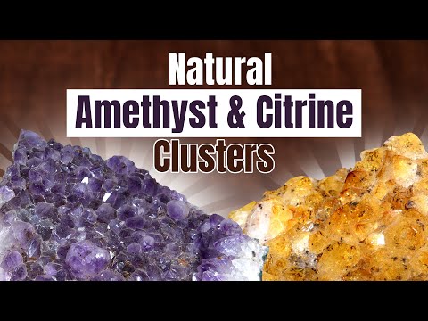 Increase Your Revenue with Natural Citrine, Amethyst Cluster Stone Available  Reiki Crystal Products