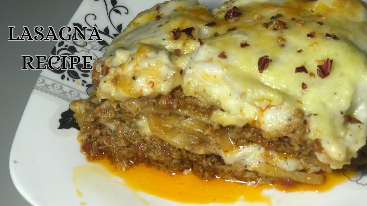 Delicious lasagna Recipe Homemade Chicken and Vegetable Lasagna YouTube