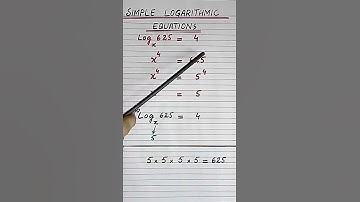 How to solve a simple logarithmic equation  #shorts  #youtubeshorts  #maths