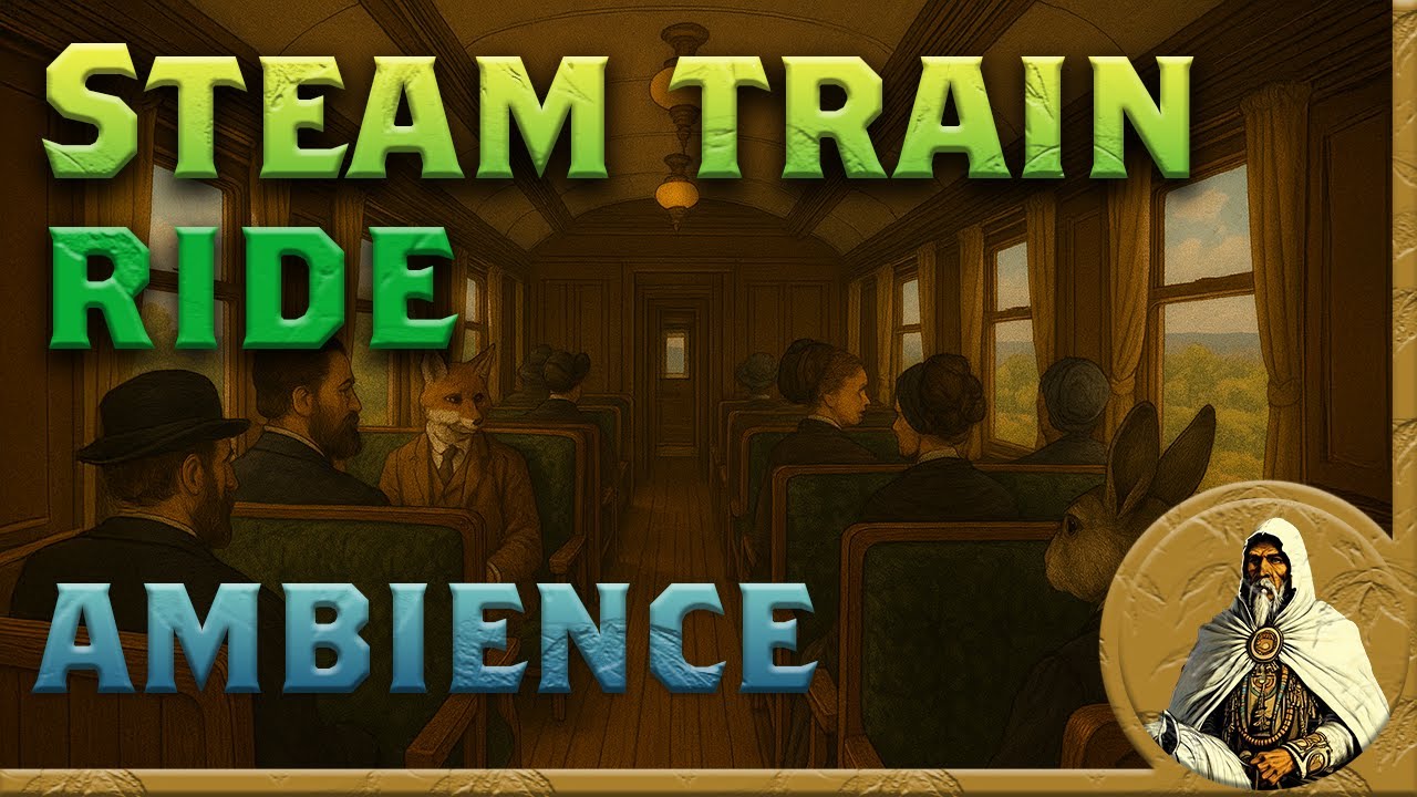 Historic Train Ride to Glenwood Springs | 1800s Steam Train Ambience & Gentle Travel Sounds