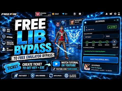 REE FIRE PC PANEL OB54 💻 FREE FOR 1 DAY 🎯 LIB BYPASS | 100% ANTIBAN SAFE ✅