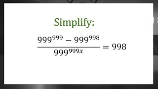 Learn how to solve this problem | Solve for x with large exponents