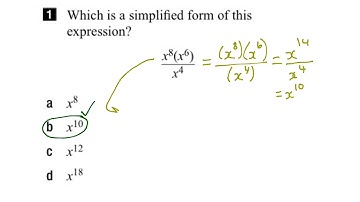 EQAO Grade 9 Academic Math 2017 Question 1 Solution
