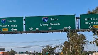 710 Freeway Los Angeles — East LA| Downey | 4K
