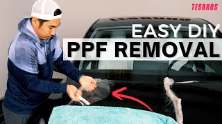 How To Remove Paint Protection Film (PPF) At Home Fast  DIY Tips  TESBROS