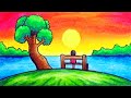 Simple Beautiful Easy Scenery Drawing