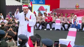 Tausiyah kebangsaan dan Ikrar NKRI oleh Habib  Luthfi bin ali BinYahya ,  Kirab Merah Putih.