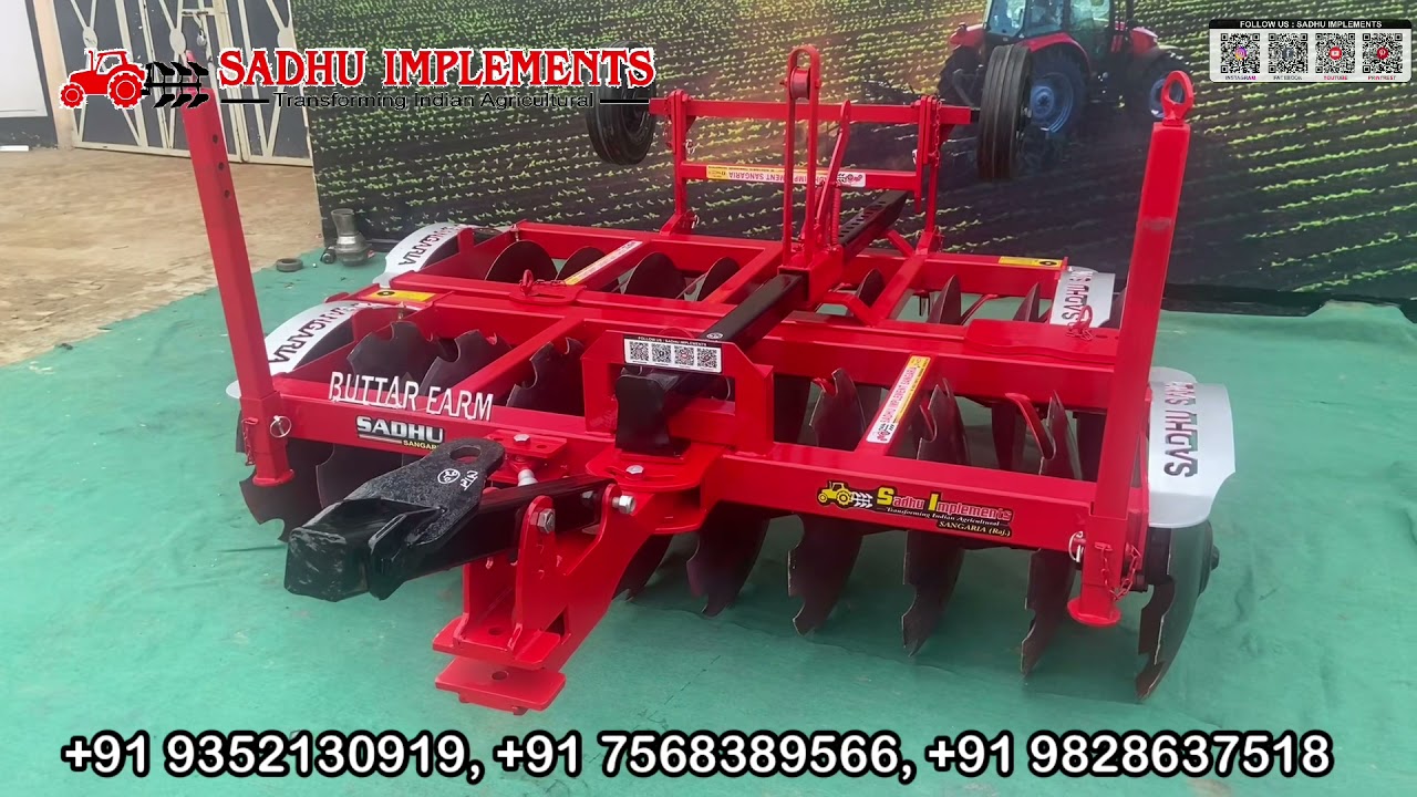 BEAM MODEL DISC HARROW | SADHU IMPLEMENTS | +91 9828637518 | INDIAN AGRICULTURE IMPLEMENTS 2021