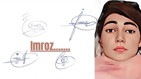 Imroz name signature#english  sign style