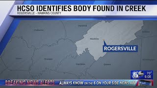 Hawkins County Sheriff investigating body found in creek