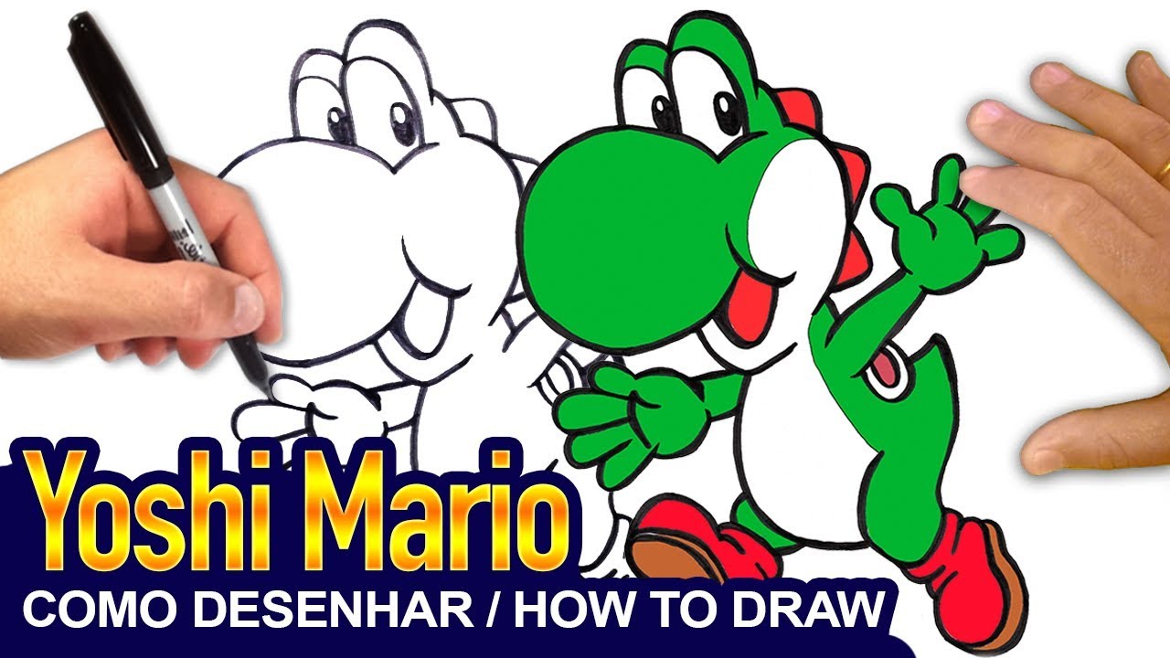 Como Desenhar Super Mario Bros Yoshi