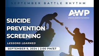 Suicide Prevention Screening: Lessons Learned by Veteran Support Organizations
